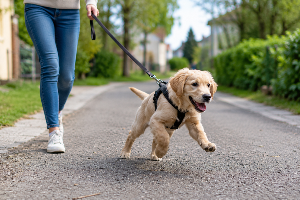 mon chiot est ingérable en promenade