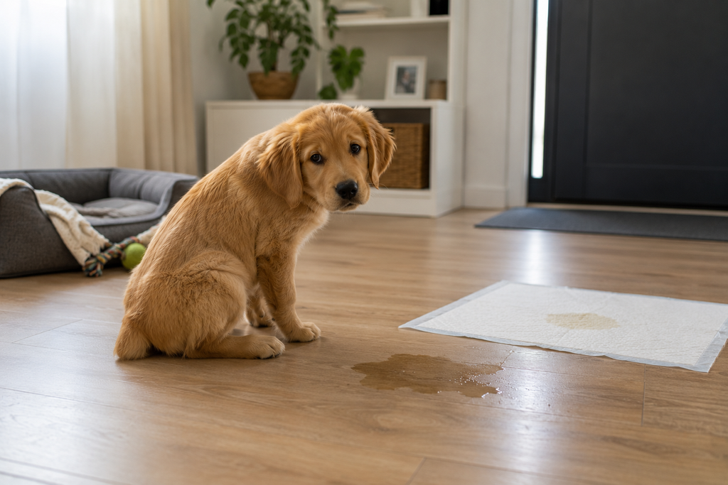mon chiot n'est pas propre à 5 mois