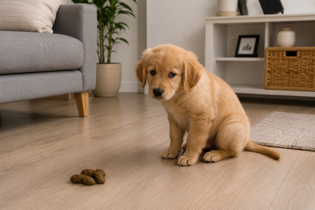 Mon chiot fait caca dans la maison