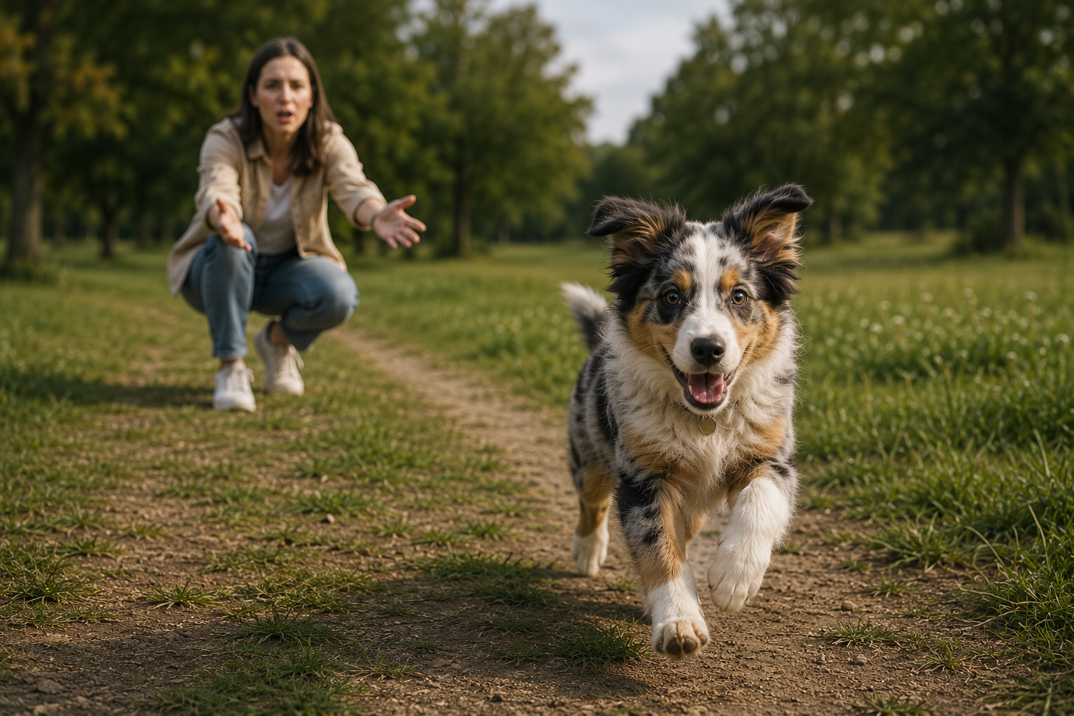 Mon chiot ne revient pas au rappel : que faire ?