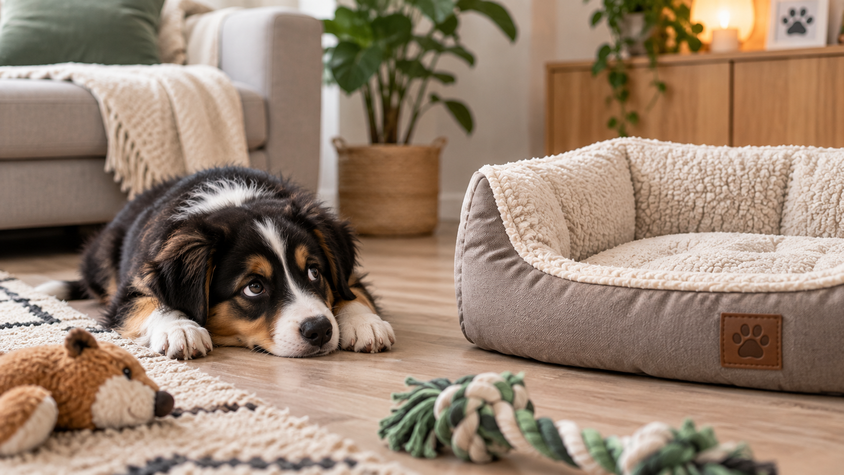 Mon chiot refuse son panier : que faire ?